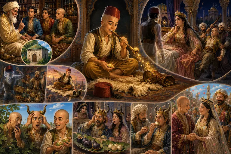 Illustration for THE STORY OF THE KING’S DAUGHTER AND THE SCALD-HEAD