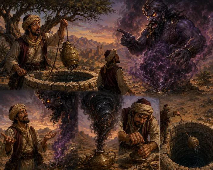 Illustration for ⵜⵉⵏⴼⵓⵙⵜ ⵏ ⵓⵜⵊⵊⴰⵔ ⴷ ⵍⵊⵏ ⵏ ⵓⵡⵓⵏⵓ